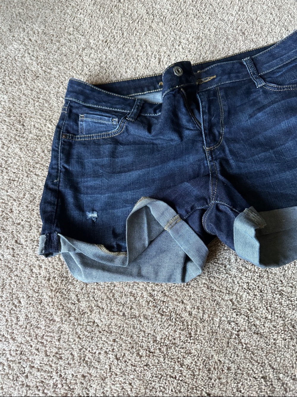Arizona Jean Company Indigo Rolled Cuff Denim Shorts - Picture 4 of 6